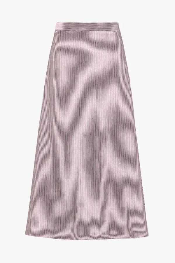 Giuliva Heritage Ada Skirt in Striped Linen<Women Skirts