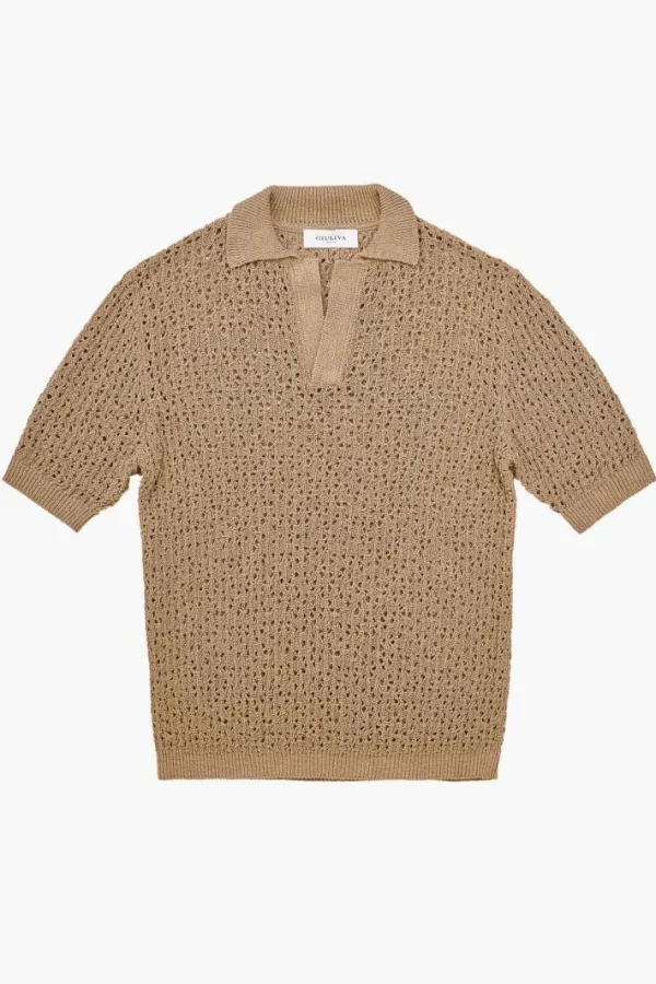 Giuliva Heritage Alain Sweater in Open Cotton Knit< Polos | Knitwear