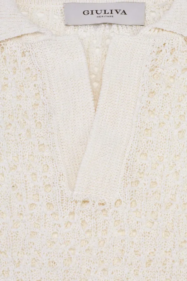 Giuliva Heritage Alain Sweater in Open Cotton Knit< Knitwear