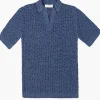 Giuliva Heritage Alain Sweater in Open Linen Knit< Polos | Knitwear