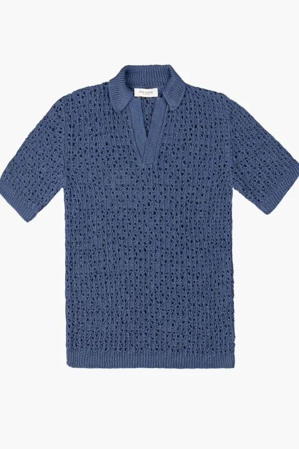 Giuliva Heritage Alain Sweater in Open Linen Knit< Polos | Knitwear