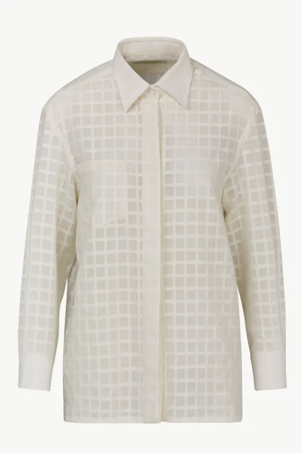 Giuliva Heritage Alba Shirt in Textured Wool Cotton<Women Tops