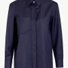 Giuliva Heritage Alba Shirt in Wool Pinstripe<Women Tops