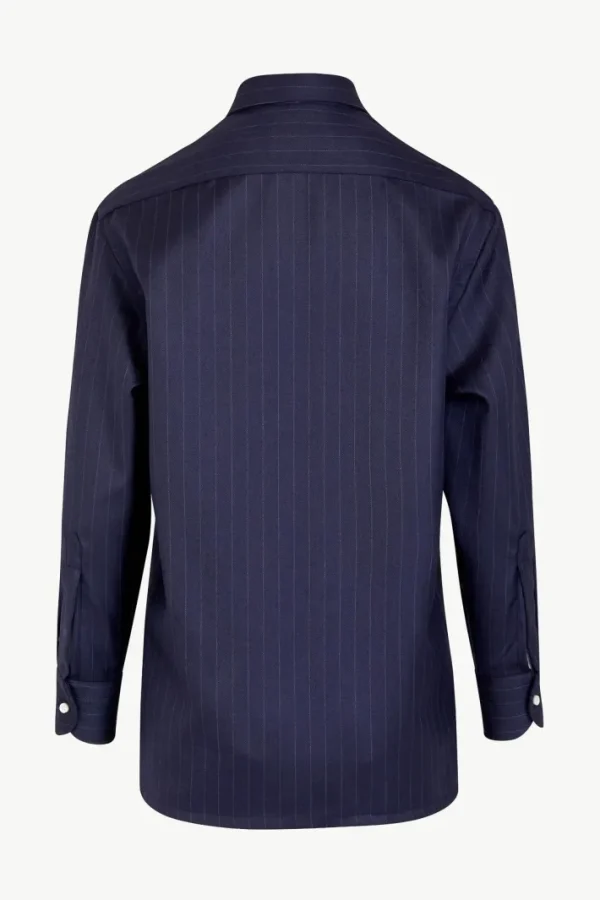 Giuliva Heritage Alba Shirt in Wool Pinstripe<Women Tops