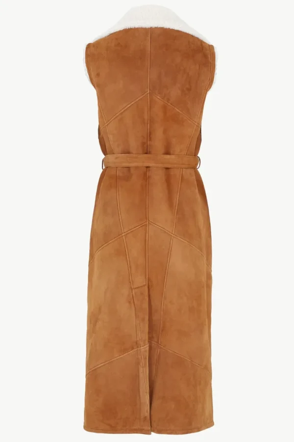 Giuliva Heritage Alex Sleeveless Trench in Shearling<Women Coats