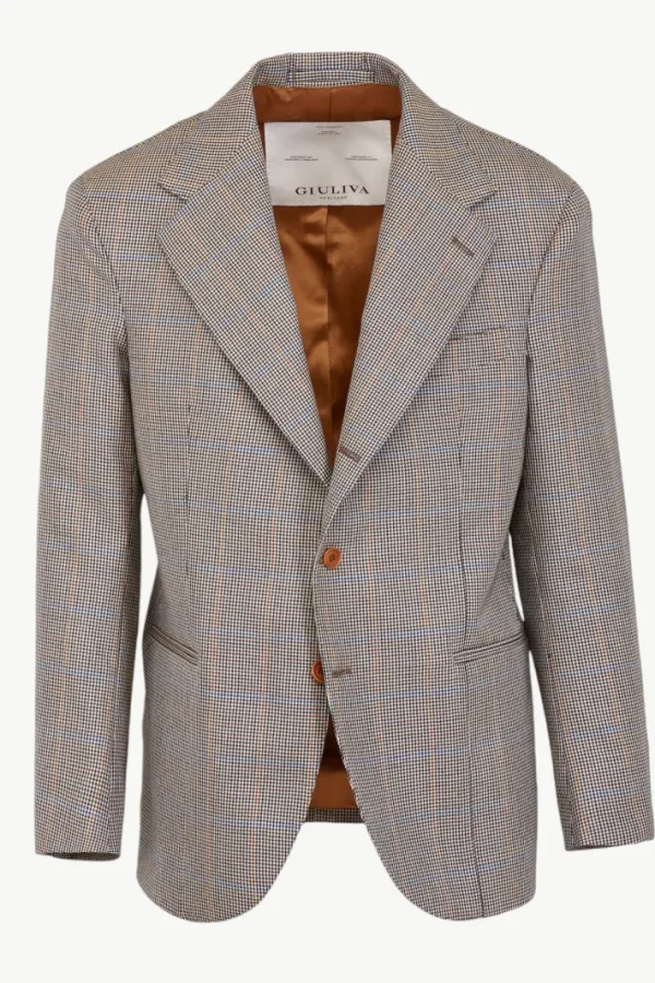 Giuliva Heritage Alfonso Blazer in Wool Houndstooth< Blazers