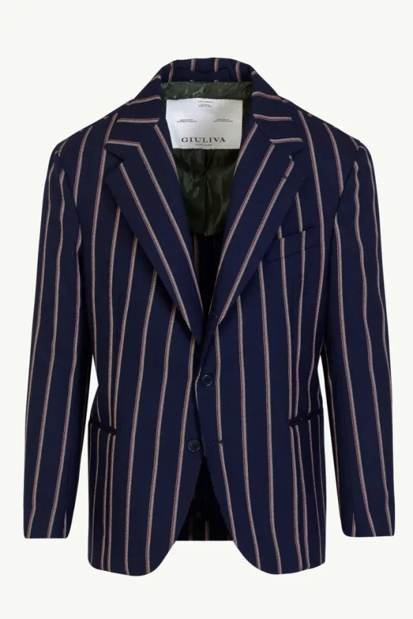 Giuliva Heritage Alfonso Blazer in Wool Pinstripe< Blazers