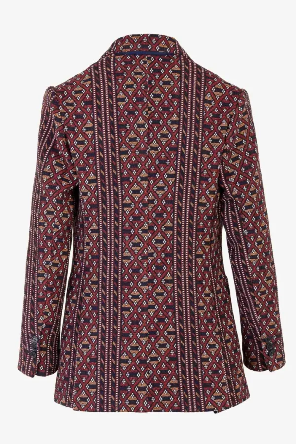 Giuliva Heritage Andrea Blazer in Wool Blend Jacquard<Women Blazers