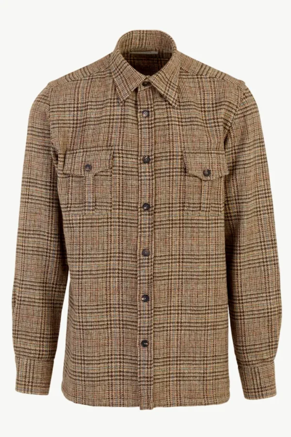 Giuliva Heritage Antonio Shirt in Wool Check< Shirts