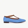 Giuliva Heritage Baby Flat in Denim and Suede<Women Shoes