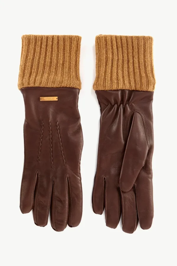 Giuliva Heritage Balmoral Gloves in Leather and Cashmere<Women Accessories