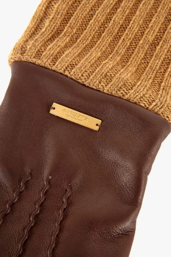 Giuliva Heritage Balmoral Gloves in Leather and Cashmere<Women Accessories