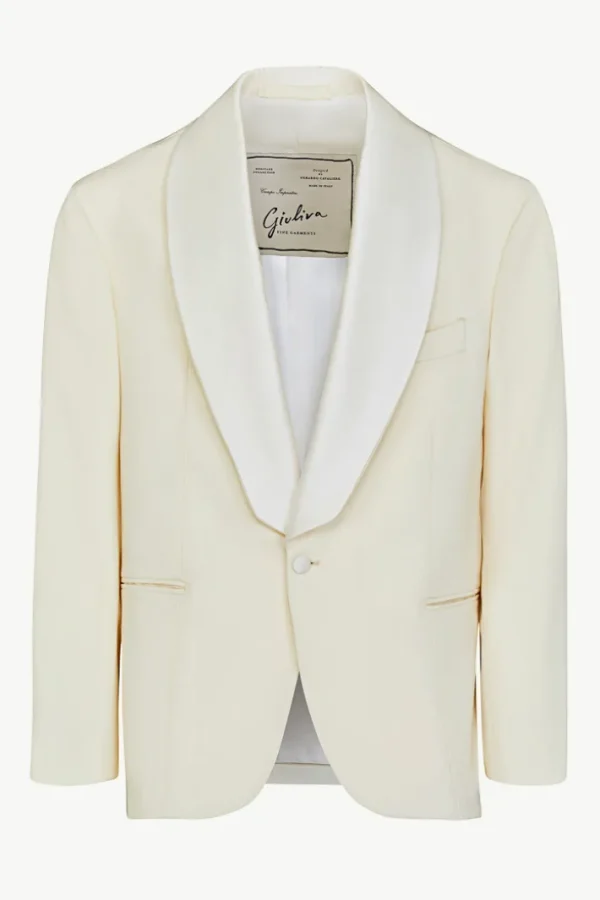 Giuliva Heritage Bernardo Smoking Blazer in Wool Barathea< Blazers