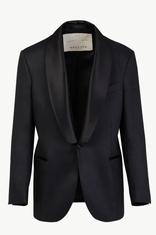 Giuliva Heritage Bernardo Smoking Blazer in Linen< Blazers