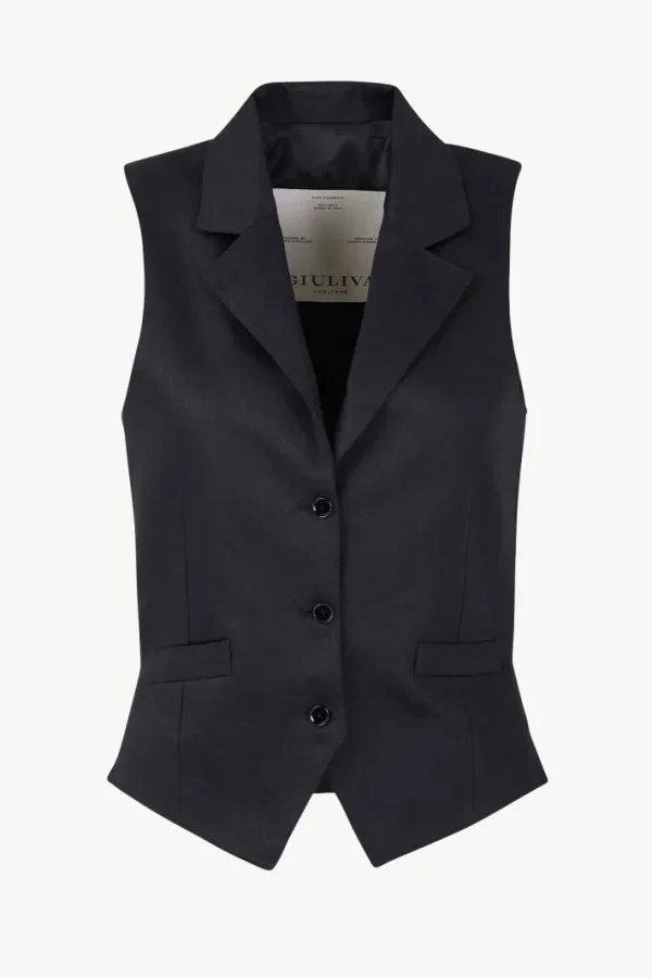 Giuliva Heritage Blake Vest in Linen<Women Waistcoats