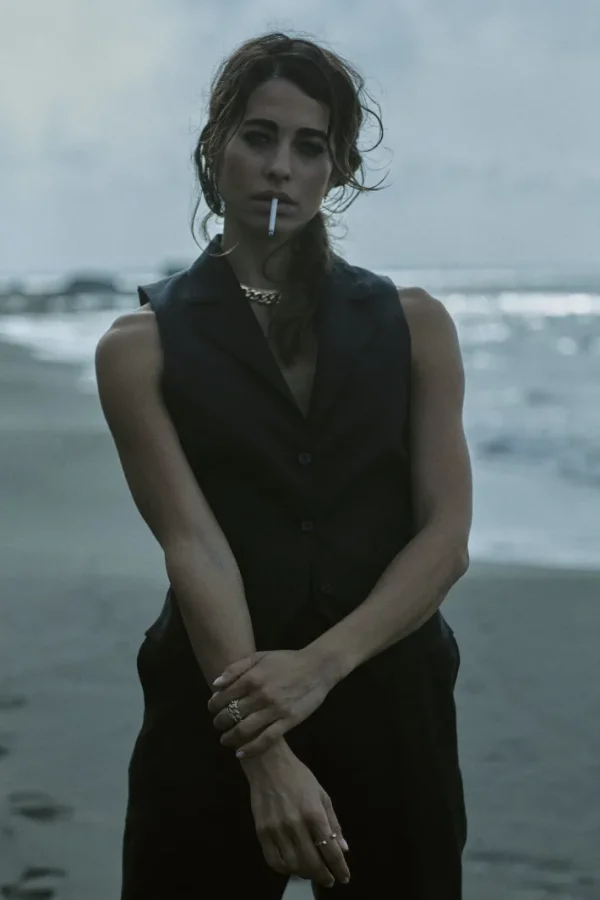 Giuliva Heritage Blake Vest in Linen<Women Waistcoats