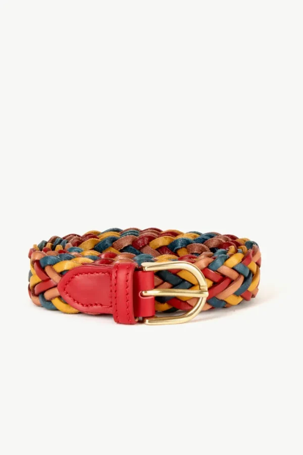 Giuliva Heritage Braided Belt in Leather<Women Accessories