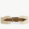 Giuliva Heritage Bridle Belt in Rope and Suede<Women Accessories