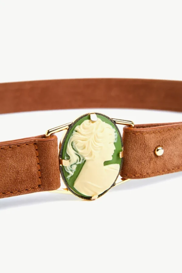 Giuliva Heritage Camelia Belt in Suede<Women Accessories