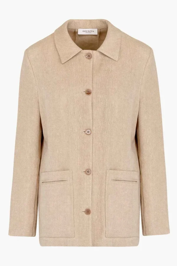 Giuliva Heritage Carlotta Jacket in Linen Cordura<Women Jackets