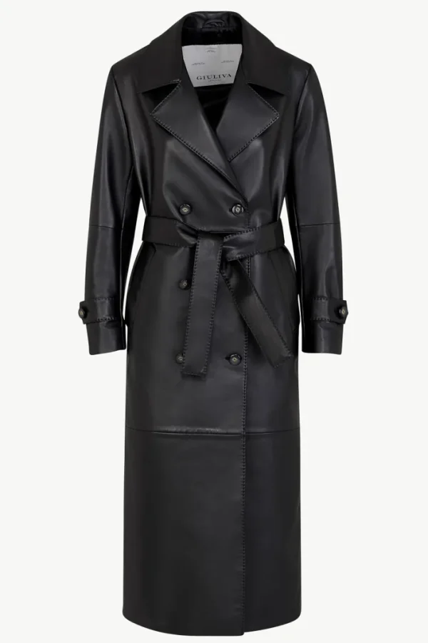 Giuliva Heritage Christie Trench Coat in Leather<Women Coats