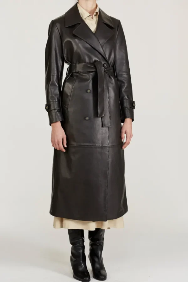 Giuliva Heritage Christie Trench Coat in Leather<Women Coats