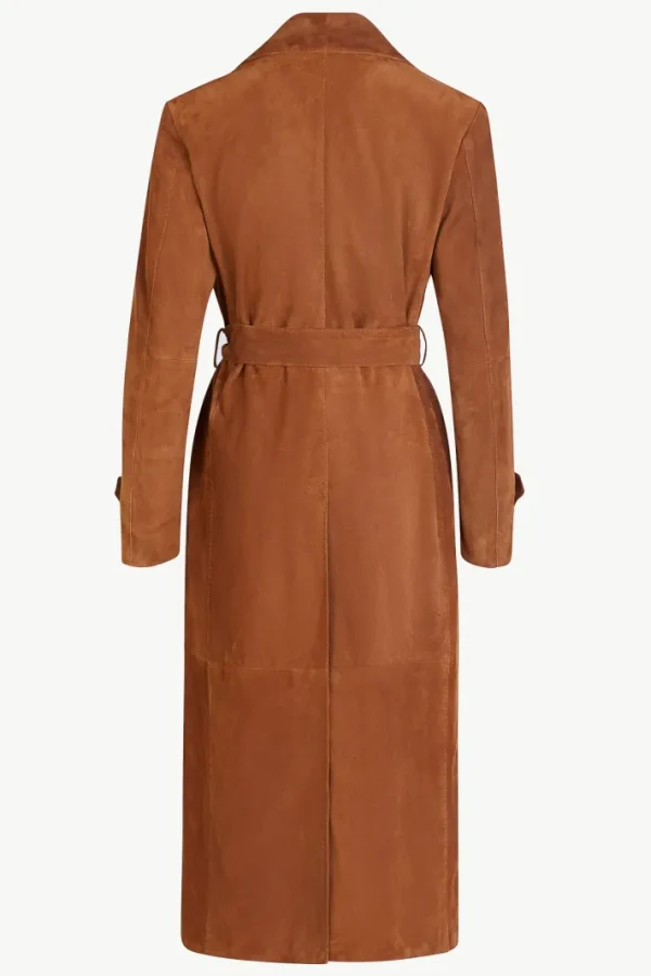 Giuliva Heritage Christie Trench Coat in Suede<Women Coats