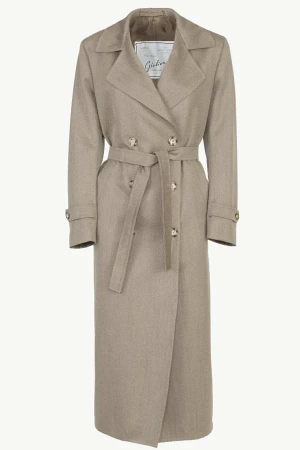 Giuliva Heritage Christie Trench Coat in Wool Twill<Women Coats