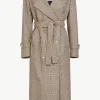 Giuliva Heritage Christie Trench Coat in Wool Prince of Wales<Women Coats