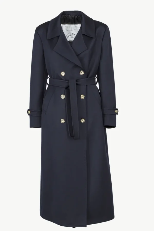 Giuliva Heritage Christie Trench Coat in Wool Twill<Women Coats