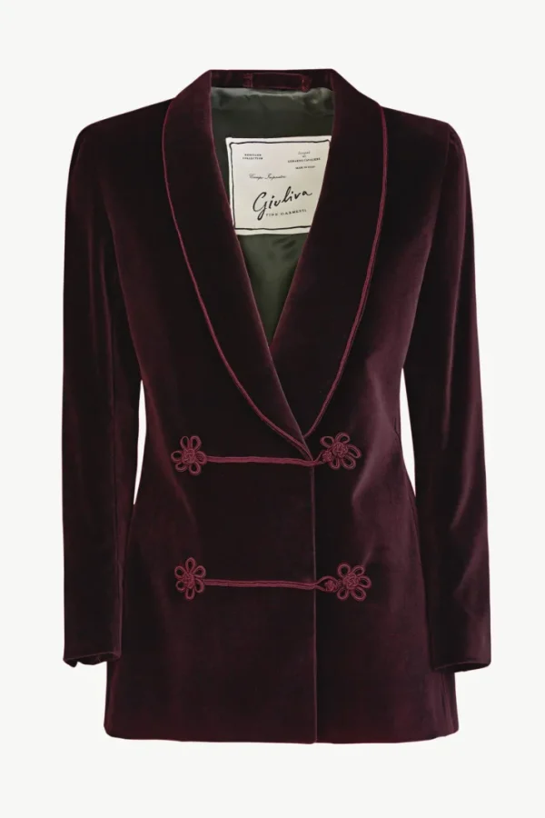 Giuliva Heritage Claudia Dinner Jacket in Velvet<Women Blazers