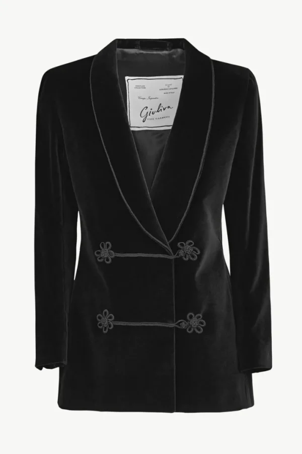 Giuliva Heritage Claudia Dinner Jacket in Velvet<Women Blazers