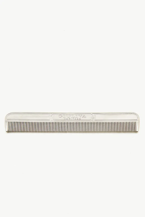 Giuliva Heritage Comb in Brass with Suede Case< Accessories