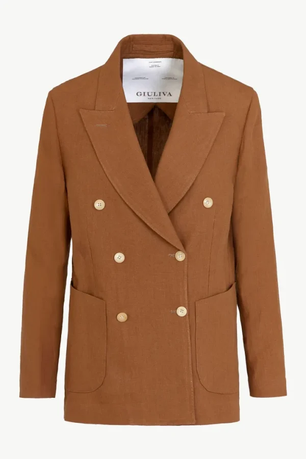 Giuliva Heritage Cornelia Blazer in Linen<Women Blazers