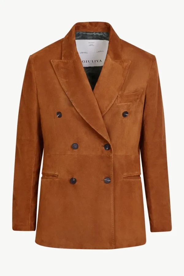 Giuliva Heritage Cornelia Blazer in Suede<Women Blazers