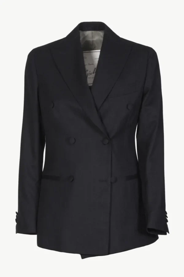 Giuliva Heritage Cornelia Blazer in Wool Herringbone<Women Blazers