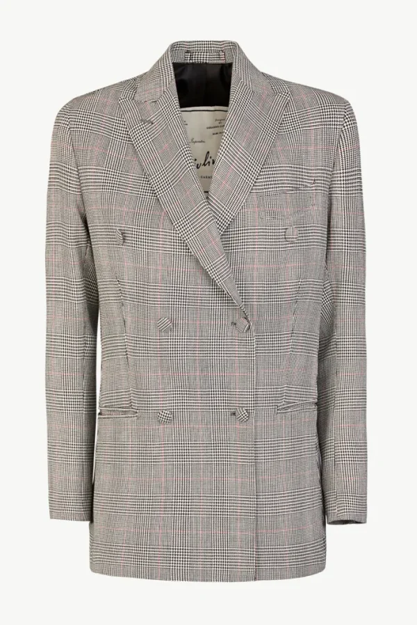 Giuliva Heritage Cornelia Blazer in Wool Prince of Wales<Women Blazers