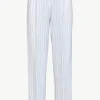 Giuliva Heritage Cornelia Trousers in Cotton Stripes<Women Trousers