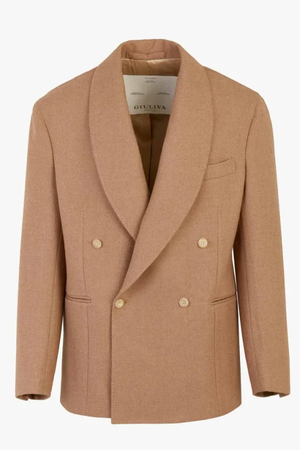 Giuliva Heritage David Blazer in Herringbone Camel< Blazers