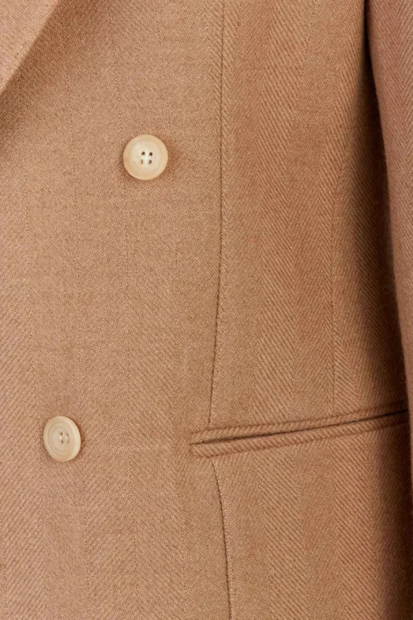 Giuliva Heritage David Blazer in Herringbone Camel< Blazers