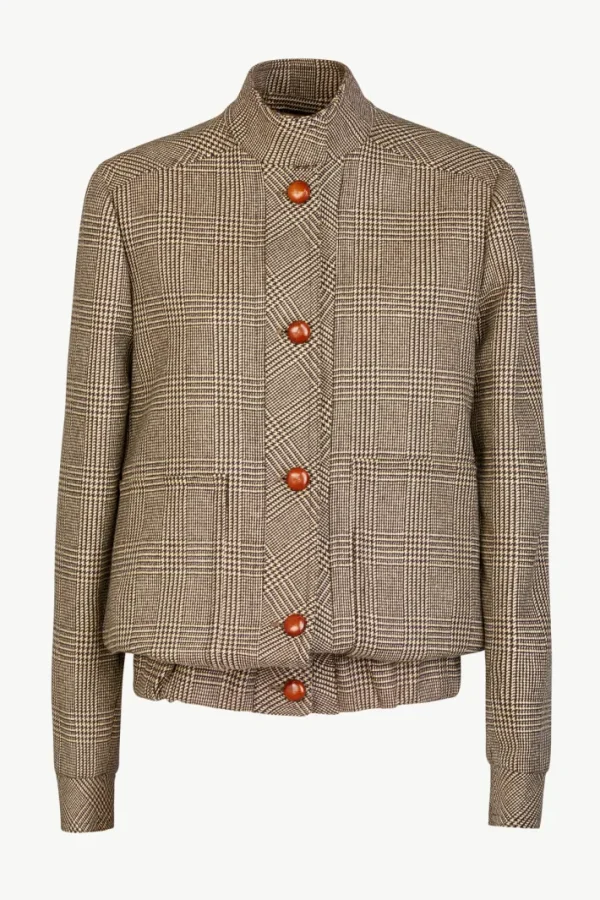 Giuliva Heritage Diana Jacket in Wool Prince of Wales<Women Jackets