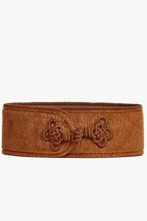 Giuliva Heritage Dinner Belt in Alpaca, Wool and Leather<Women Accessories