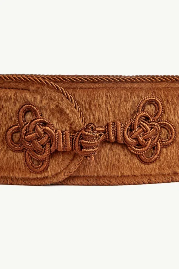 Giuliva Heritage Dinner Belt in Alpaca, Wool and Leather<Women Accessories