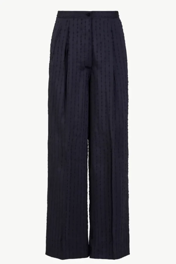 Giuliva Heritage Elsa Trousers in Silk Blend Stripes<Women Trousers