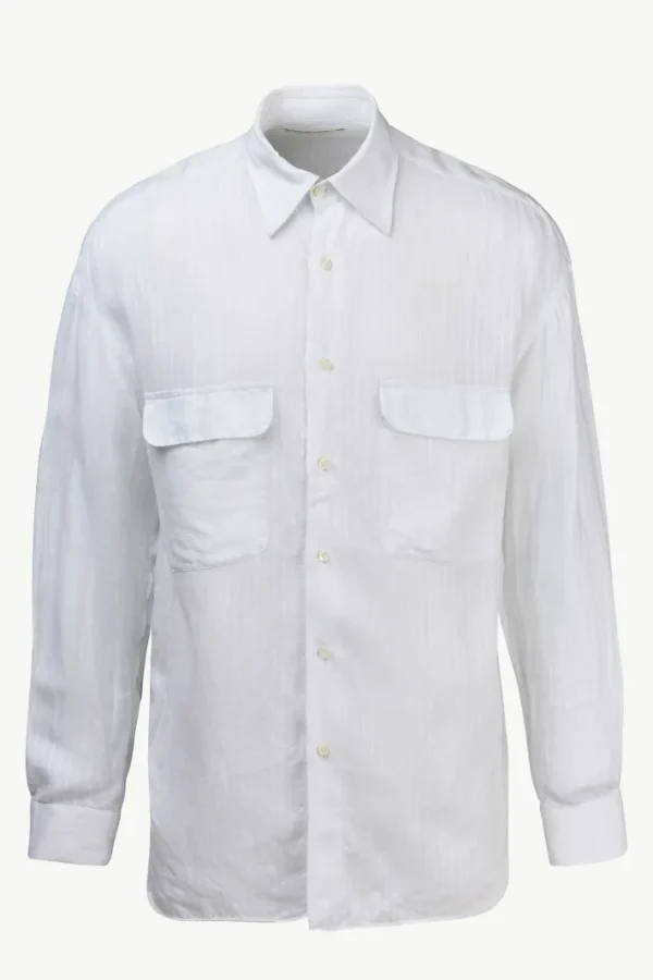 Giuliva Heritage Ennio Shirt in Linen Stripes< Shirts