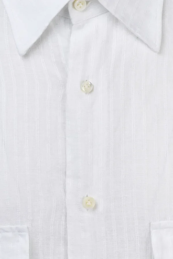 Giuliva Heritage Ennio Shirt in Linen Stripes< Shirts