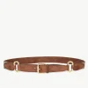 Giuliva Heritage Enrico Belt in Fabric and Suede<Women Accessories