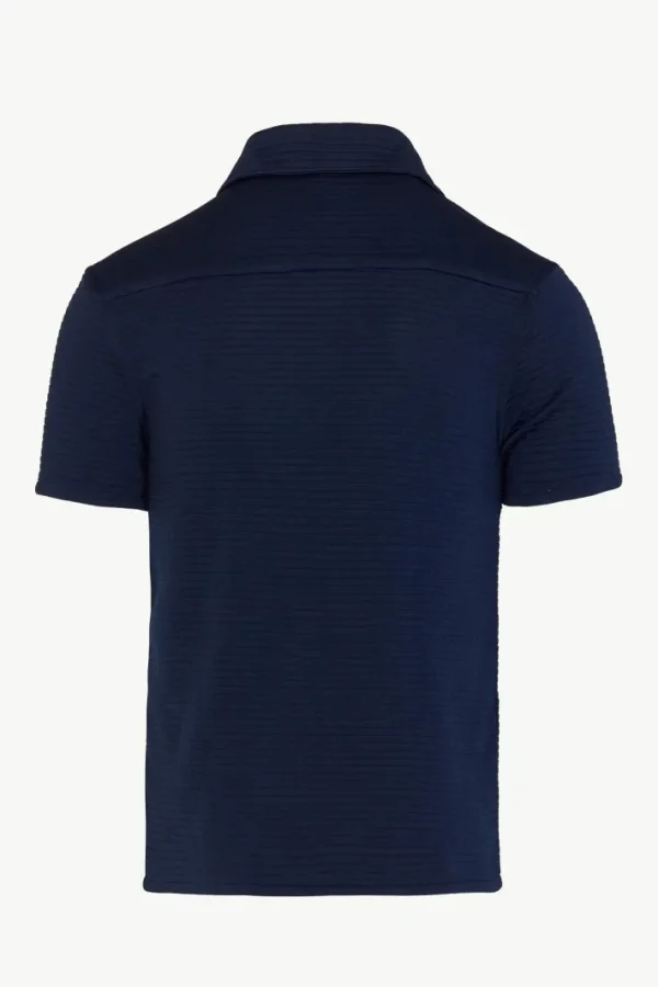 Giuliva Heritage Enzo Polo in Textured Striped Jersey< Polos