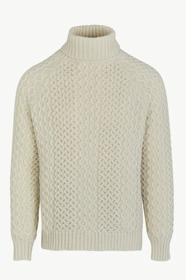 Giuliva Heritage Faloria Sweater in Cable Knit Wool< Knitwear