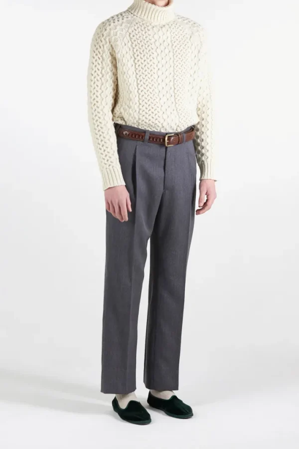 Giuliva Heritage Faloria Sweater in Cable Knit Wool< Knitwear